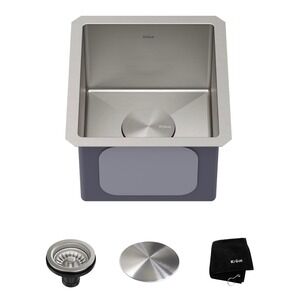 Kraus KHU101-13 15 inch Undermount Single Bowl Stainless Steel Sink Open Box